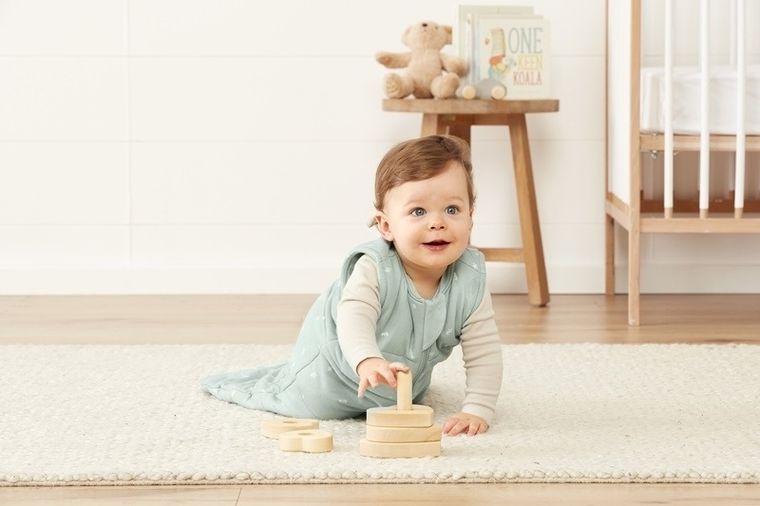 ergoPouch, śpiworek do spania, jersey, 8-24m, TOG 2.5, sage