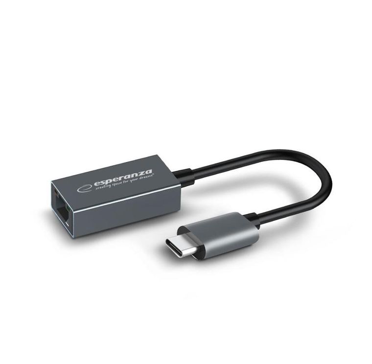 Esperanza, adapter, 1000 mbps, USB C-RJ45 ENA102