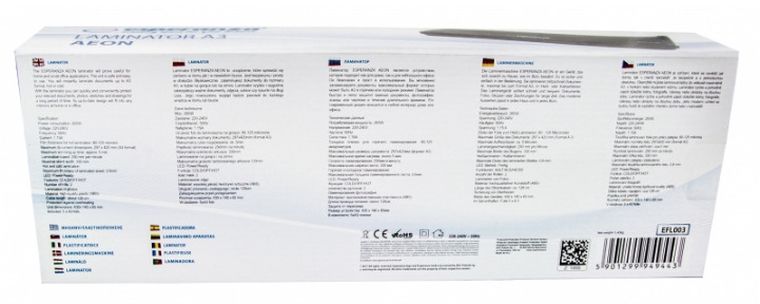 Esperanza, Aeon, laminator