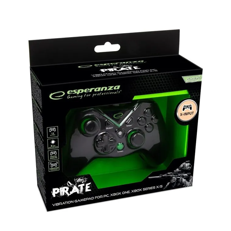 Esperanza, Gamepad Pc/xbox One/xbox Series X/s USB Pirate Egg114k