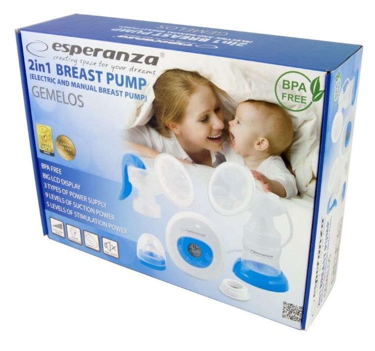 Esperanza, Gemelos, laktator elektryczny/ręczny, 2w1