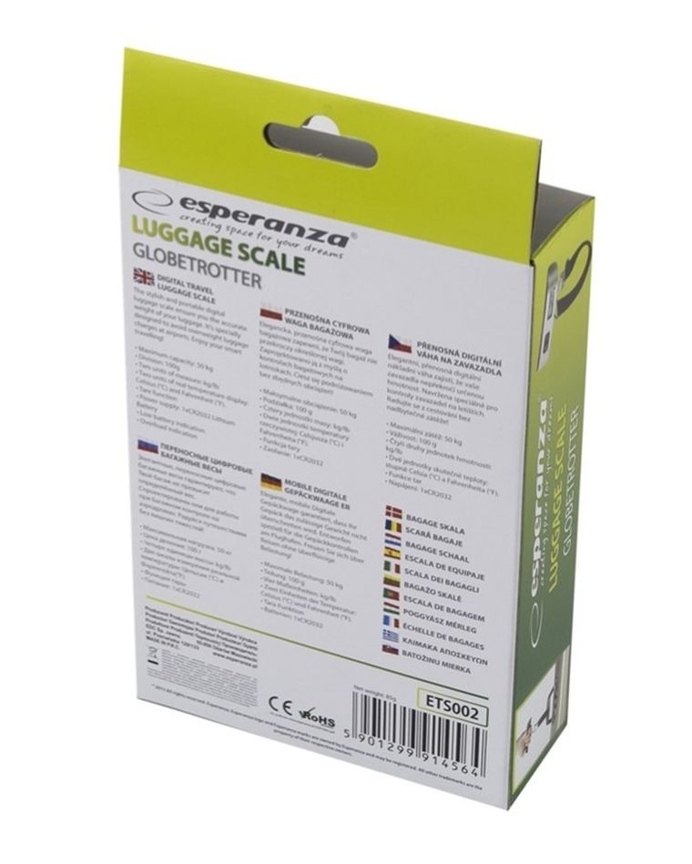 Esperanza, Globetrotter, elektroniczna waga bagażowa, ETS002