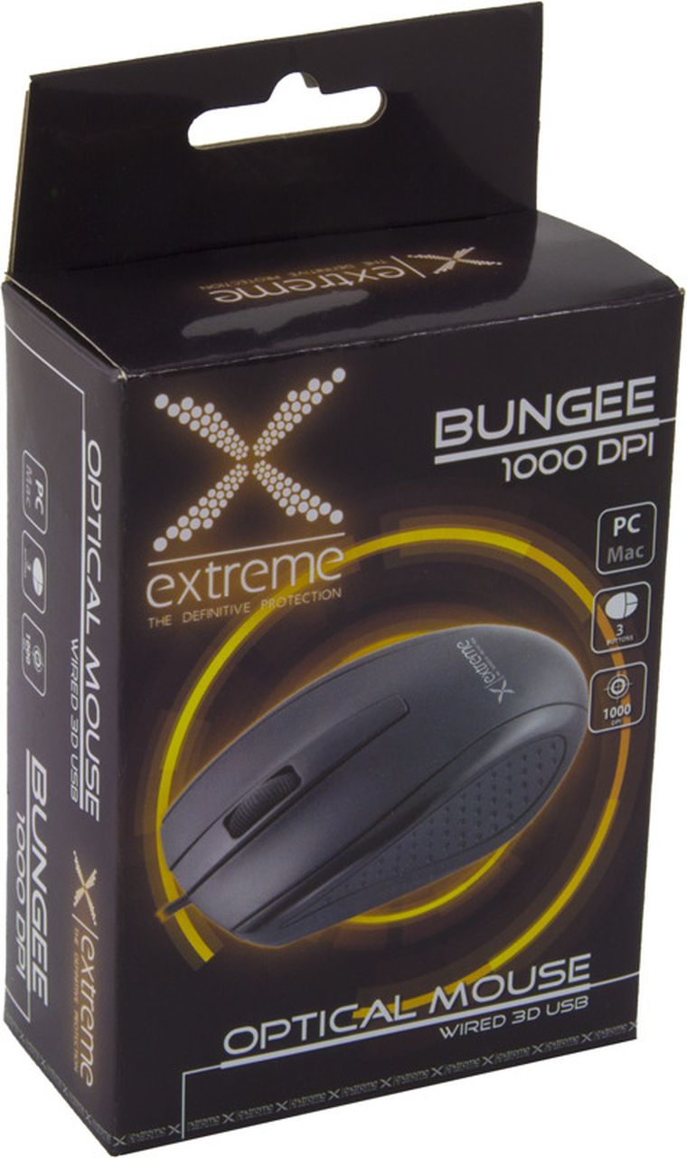 Esperanza, mysz optyczna XM110K BUNGEE USB BLACK 1000dpi