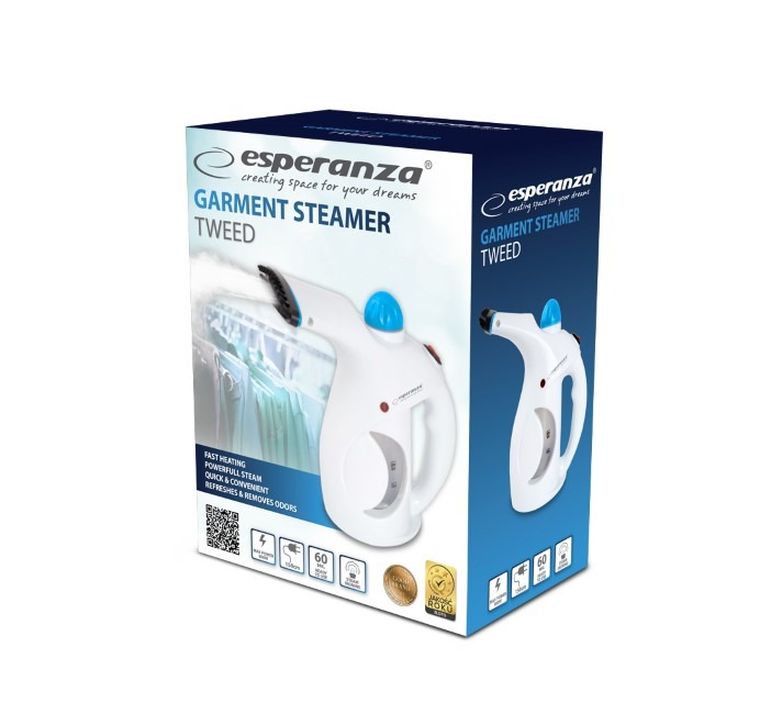 Esperanza, Tweed EHI006, parownica do ubrań, 800w, biały