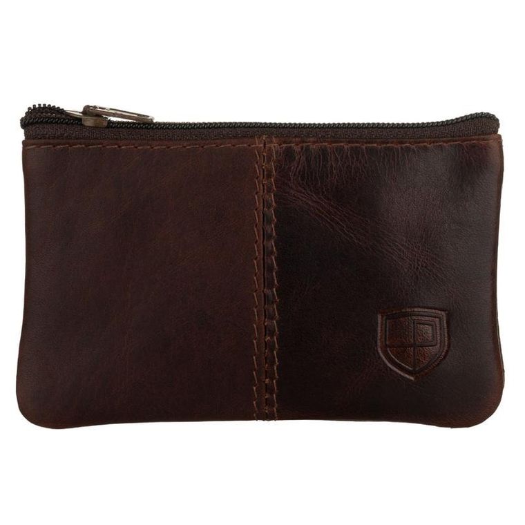 Etui na klucze, brązowe, skórzane, Peterson