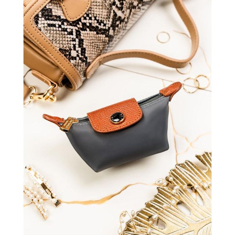 Etui na klucze, ciemnoszare, skóra ekologiczna, Peterson