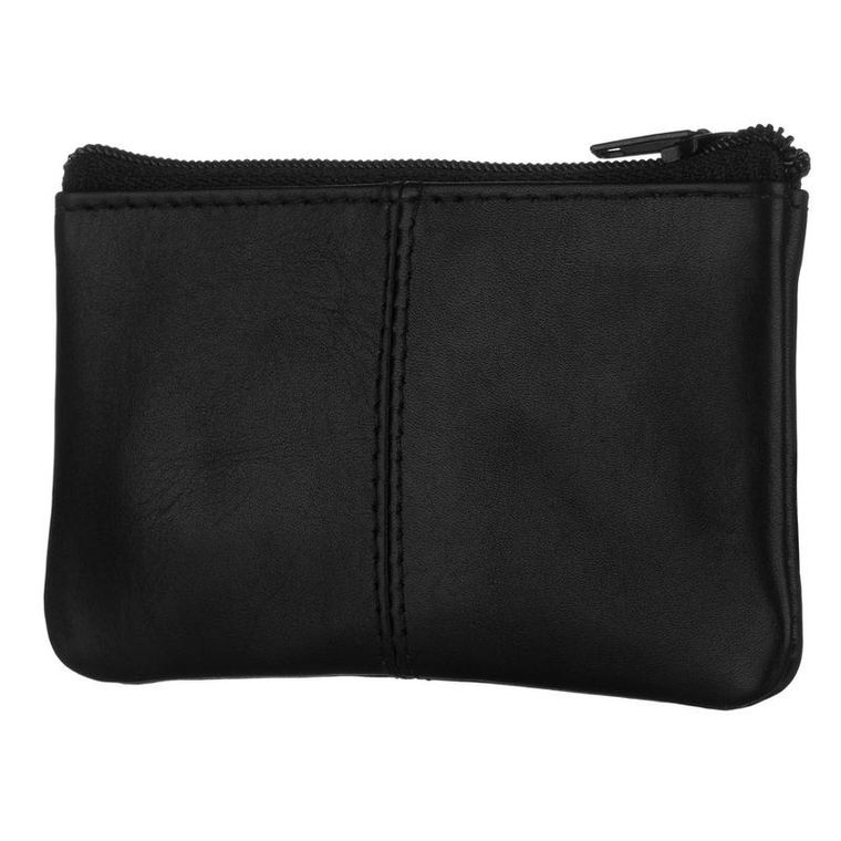 Etui na klucze, czarne, skórzane, Peterson