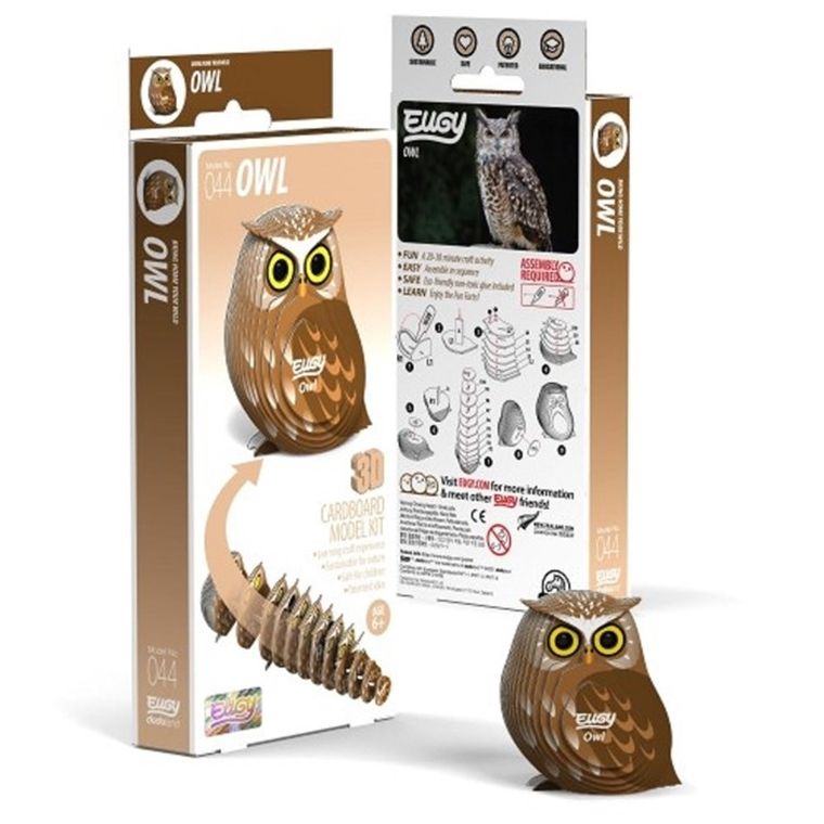Eugy, układanka 3D, Sowa