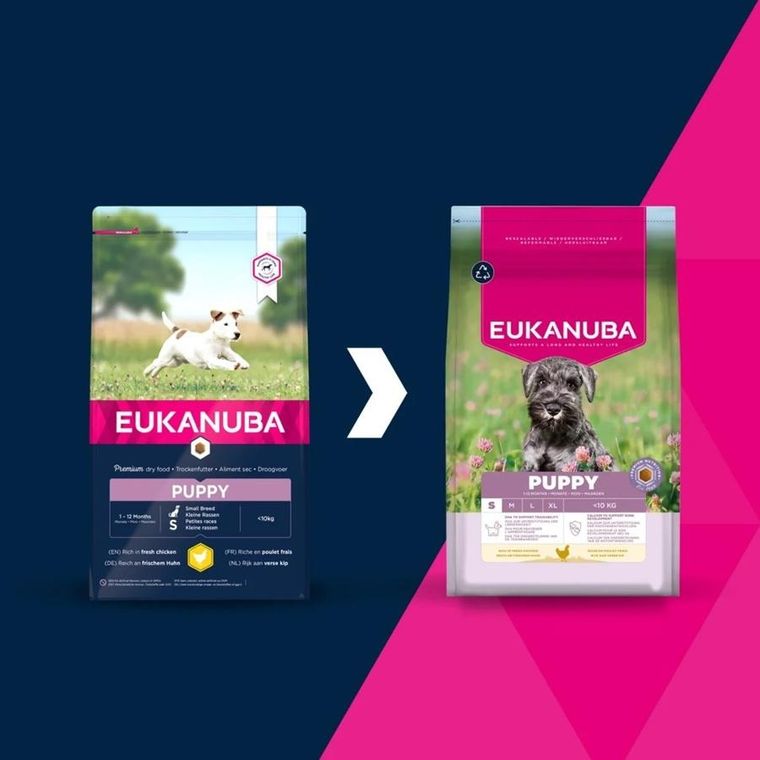 Eukanuba, Puppy Small rich in chicken, sucha karma dla psa, 3 kg