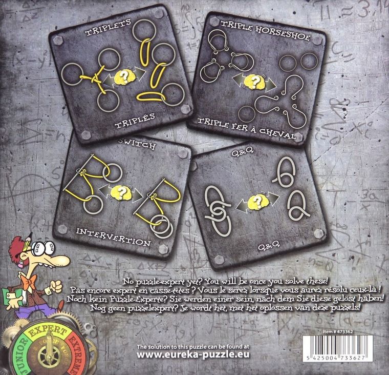 Eureka! Expert, łamigłówki metalowe, 4 szt.