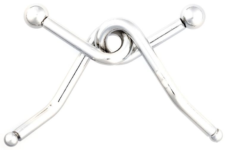 Eureka! Puzzle Mania, zestaw czerwony, łamigłówki metalowe, 4 szt.