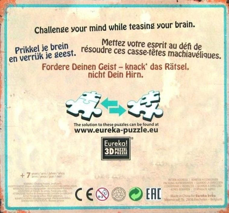 Eureka! zestaw zielony, łamigłówki metalowe, 10 szt.