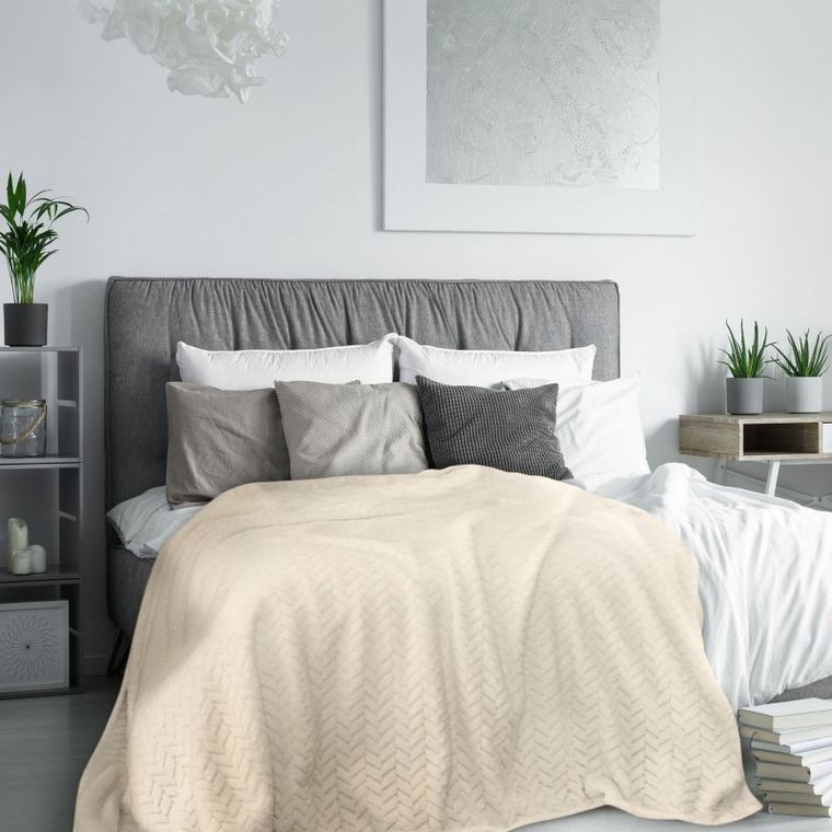 Eurofirany, Design91, Cindy, koc flano bardzo miękki w dotyku, z efektem 3D, 220-200 cm