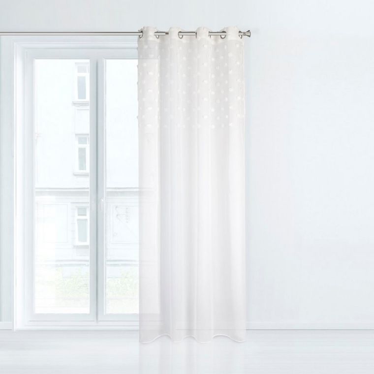 Eurofirany, Design91, Stella, firana gotowa, z naszywanymi kropkami, 140-250 cm