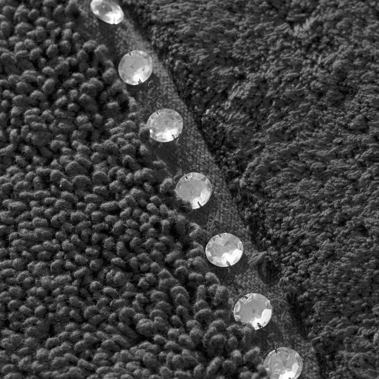 Eurofirany, dywanik łazienkowy, Chic, 50-70 cm, czarny