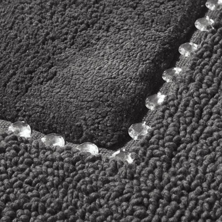 Eurofirany, dywanik łazienkowy, Chic, 60-90 cm, stalowy