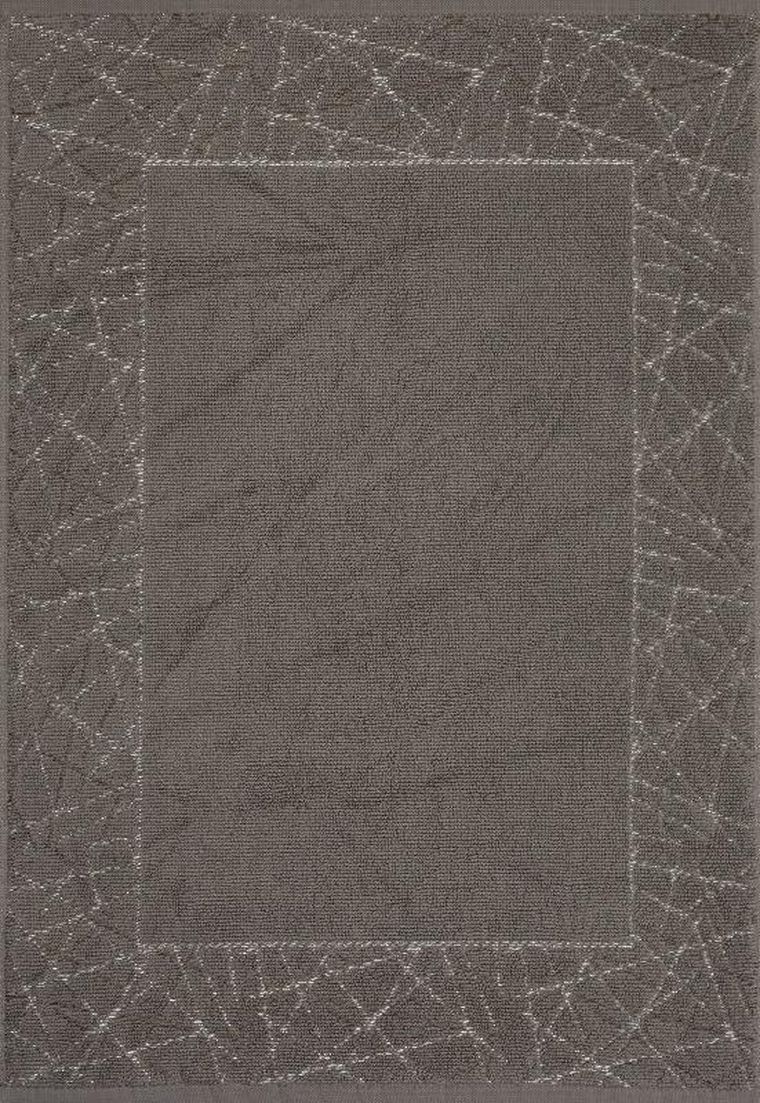 Eurofirany, dywanik łazienkowy Nika, 50-70 cm, grafitowy