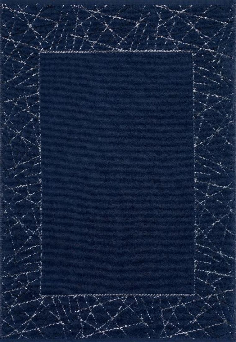 Eurofirany, dywanik łazienkowy, Nika, 50-70 cm, granatowy