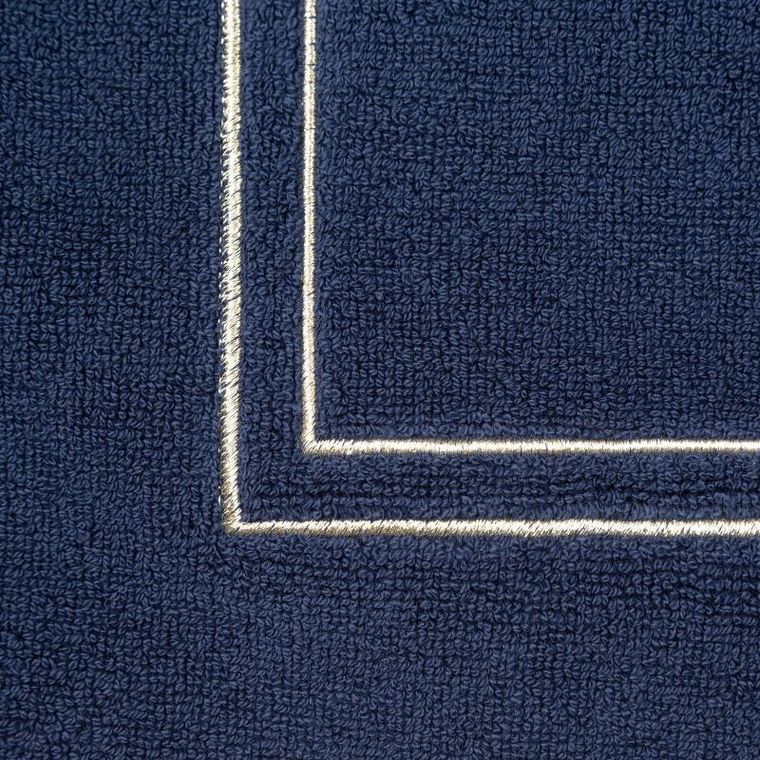 Eurofirany, dywanik łazienkowy Olivia, 50-70 cm, granatowy