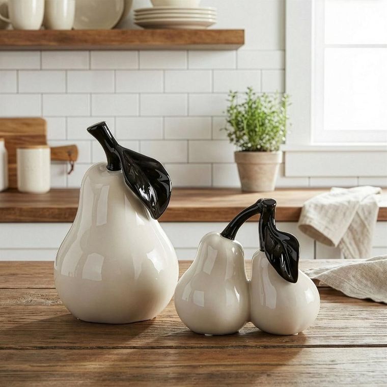 Eurofirany, figurka dekoracyjna, Simon, 12-12-19 cm, kremowy