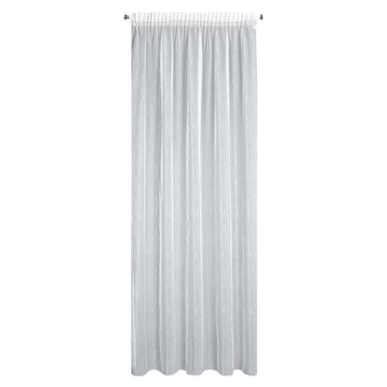 Eurofirany, firana gotowa, Alexi, na taśmie, 140-280 cm, biały