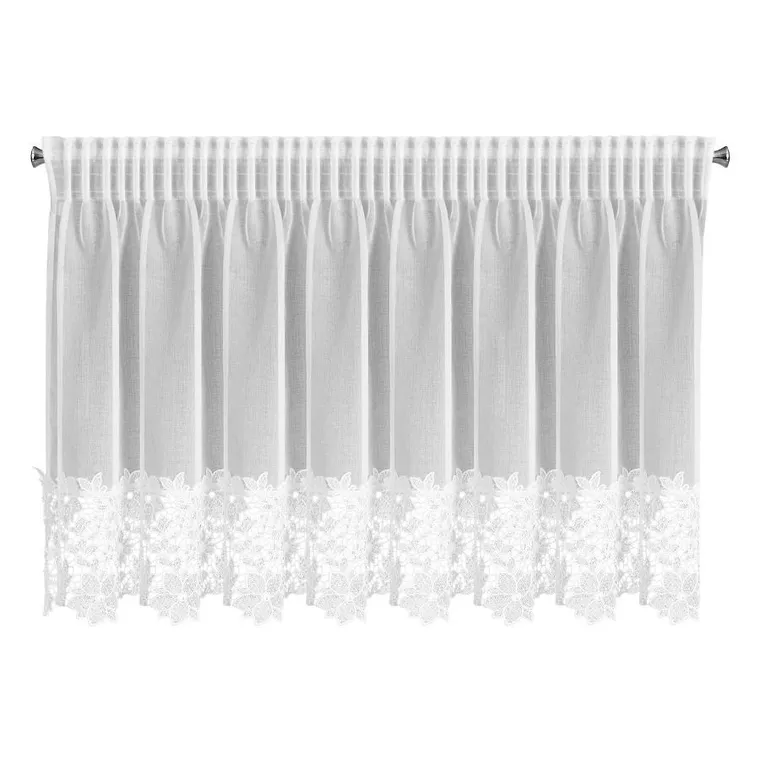 Eurofirany, firana gotowa, Artemida, na taśmie, 200-70 cm, biały