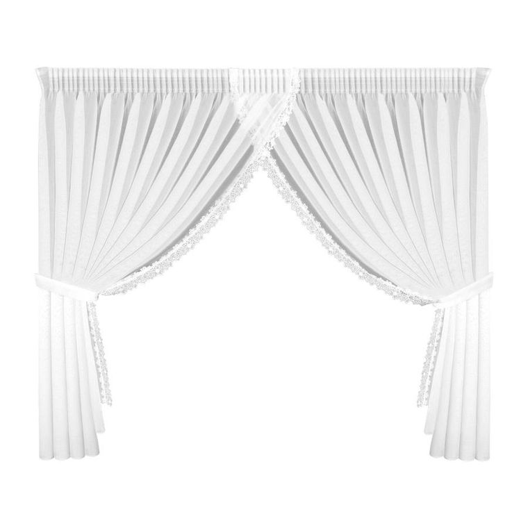 Eurofirany, firana gotowa, Artemida, na taśmie, 400-160 cm, biały