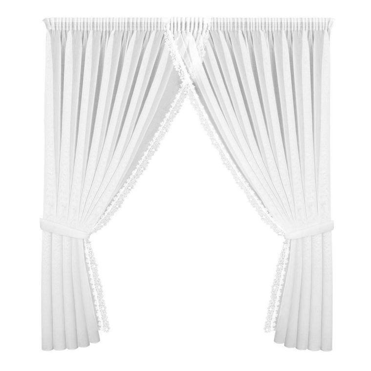 Eurofirany, firana gotowa, Artemida, na taśmie, 400-250 cm, biały