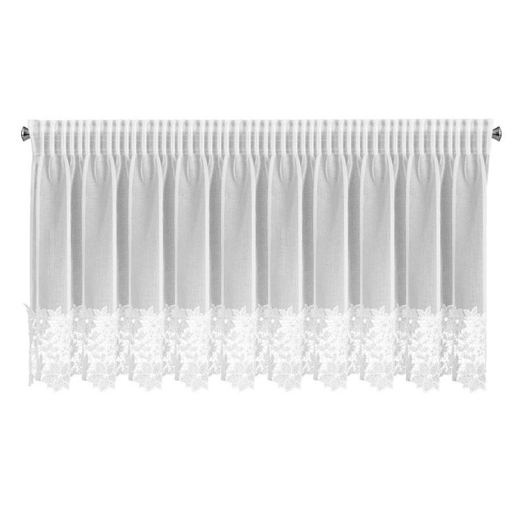 Eurofirany, firana gotowa, Artemida, na taśmie, 400-80 cm, biały