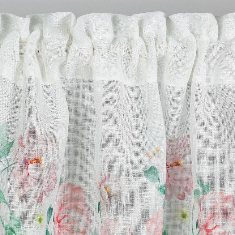 Eurofirany, firana gotowa asteja na taśmie, 30-150 cm, różowy