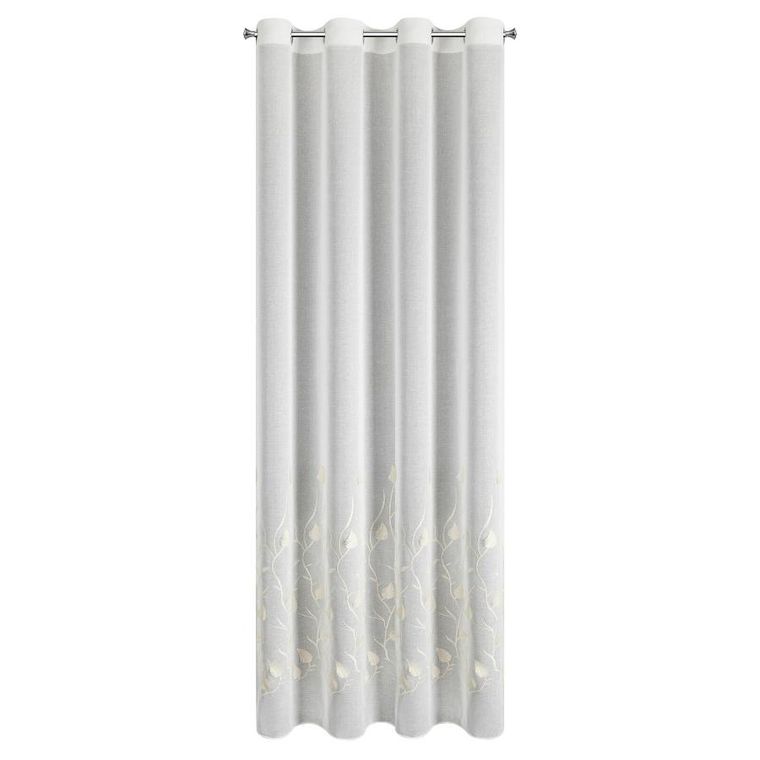 Eurofirany, firana gotowa, Broklyn, 140-250 cm, biały