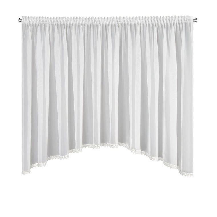 Eurofirany, firana gotowa, Candy, na taśmie, 400-150 cm, biały