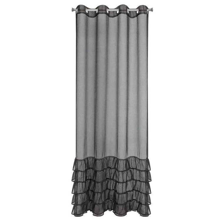 Eurofirany, firana gotowa, Carli, 140-250 cm, czarny