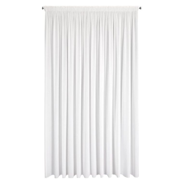 Eurofirany, firana gotowa, Debra, na taśmie, 300-270 cm, biały