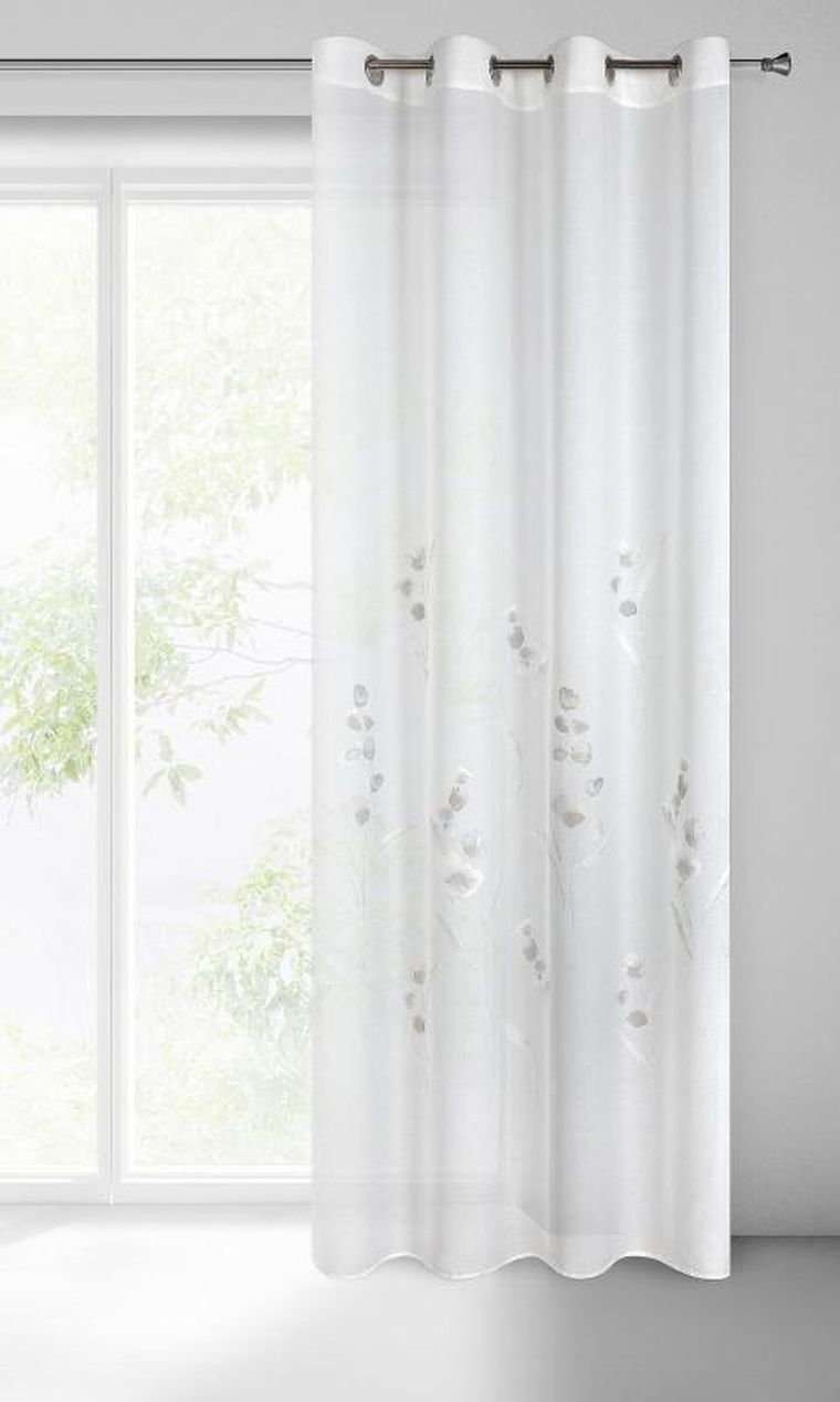 Eurofirany, firana gotowa Isabel, 140-250 cm, biały