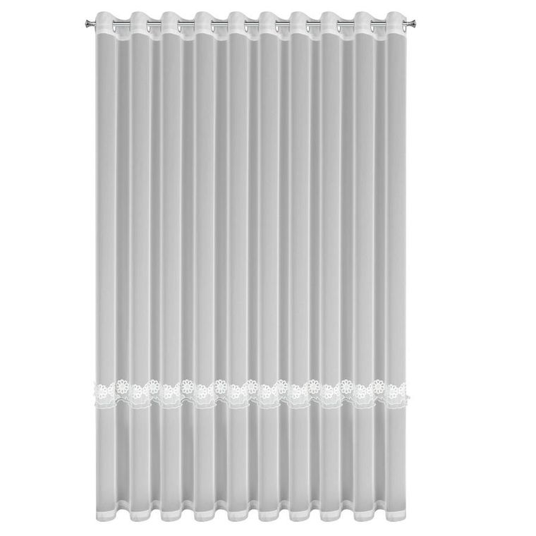 Eurofirany, firana gotowa, Isola, 350-250 cm, biały