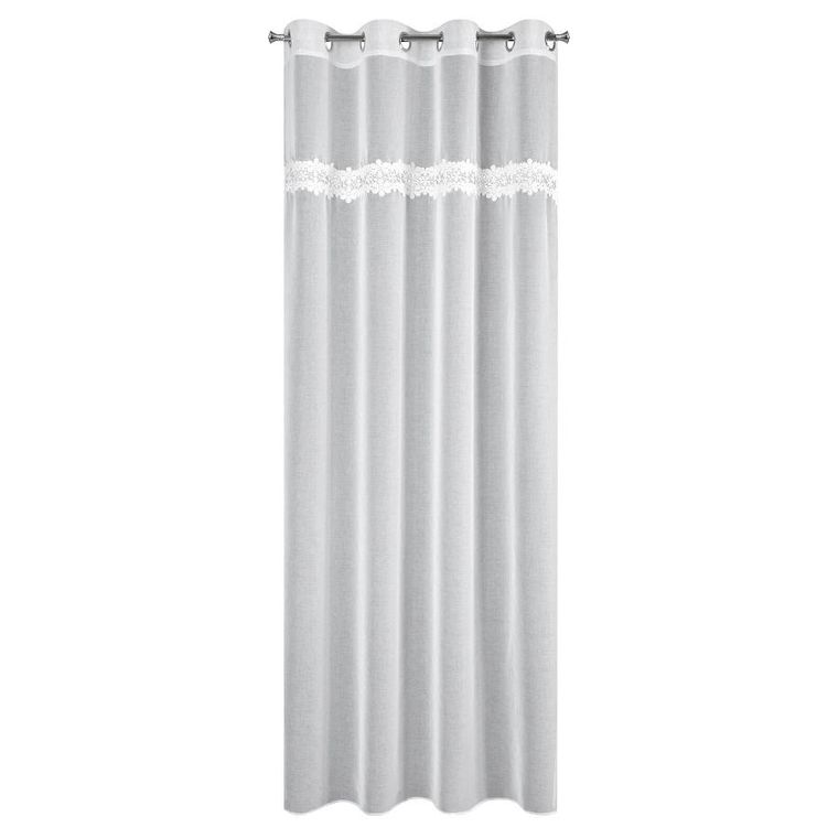 Eurofirany, firana gotowa, Kaja, 140-250 cm, biały