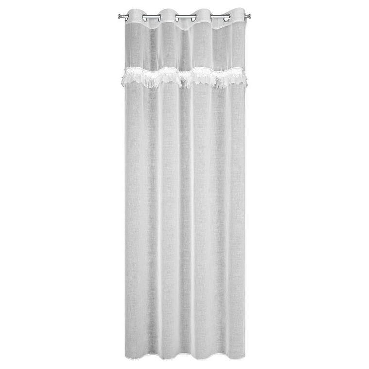 Eurofirany, firana gotowa, Kiara 140-250 cm, biały