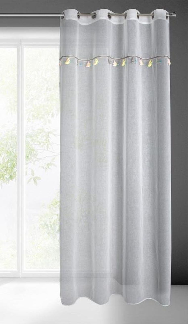 Eurofirany, firana gotowa, kids, 140-250 cm, biały