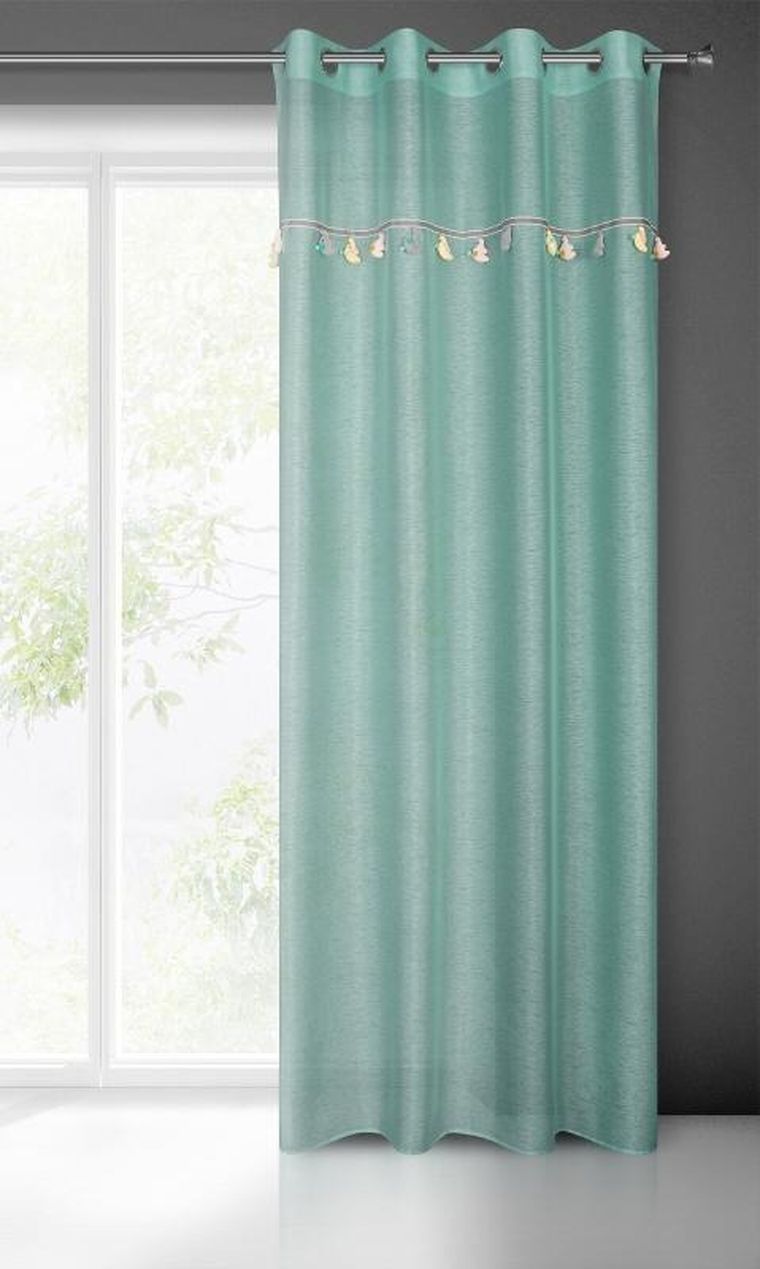 Eurofirany, firana gotowa, kids, 140-250 cm, miętowy