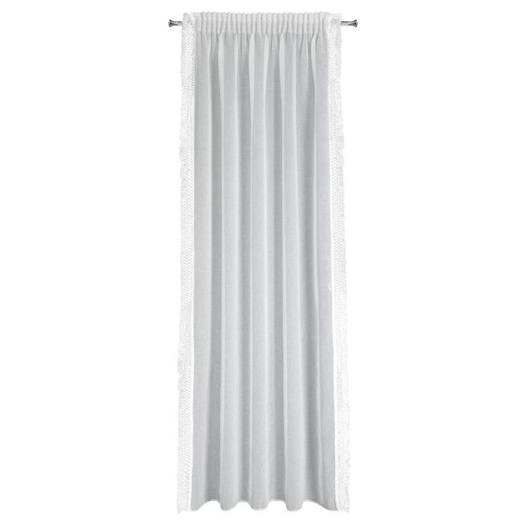 Eurofirany, firana gotowa, Kira, na taśmie, 140-270 cm, biały