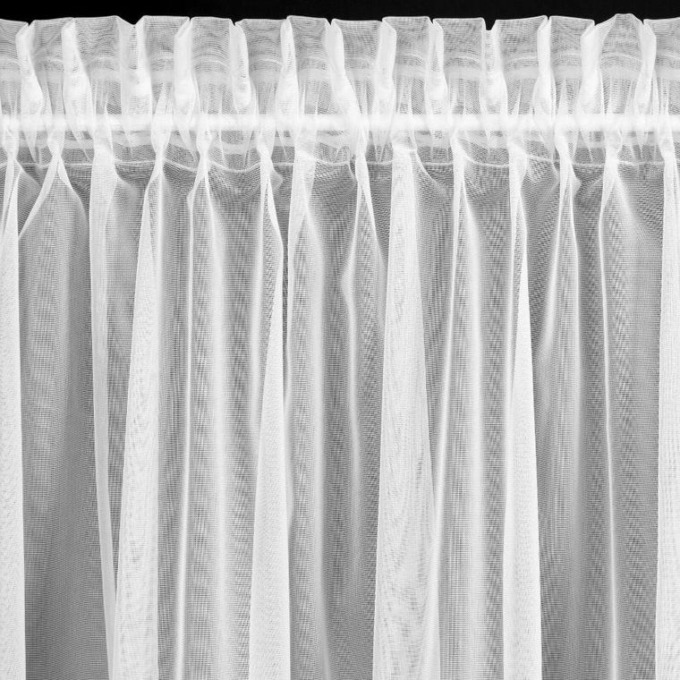 Eurofirany, firana gotowa, Leti, na taśmie, 150-70 cm, biały