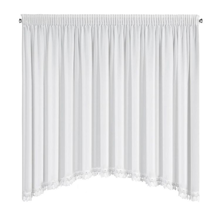 Eurofirany, firana gotowa, Loreta, na taśmie, 400-160 cm, biały