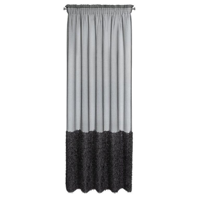 Eurofirany, firana gotowa, Marion, na taśmie, 140-270 cm, czarny