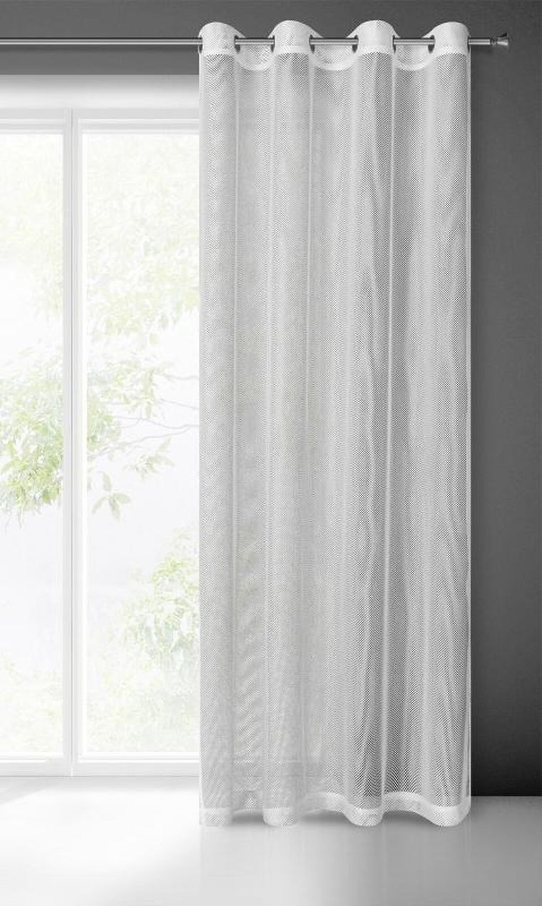 Eurofirany, firana gotowa, Megi 140-250 cm, biały