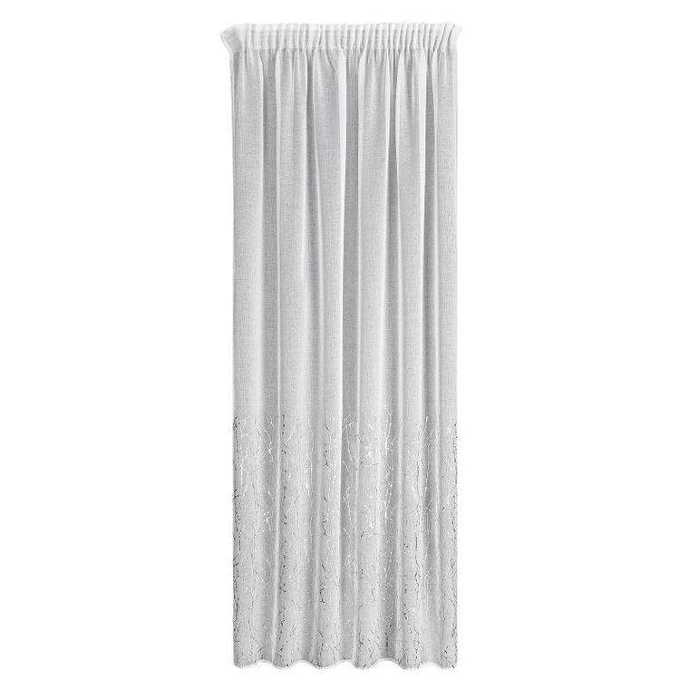 Eurofirany, firana gotowa, Melia, na taśmie, 140-270 cm, biały