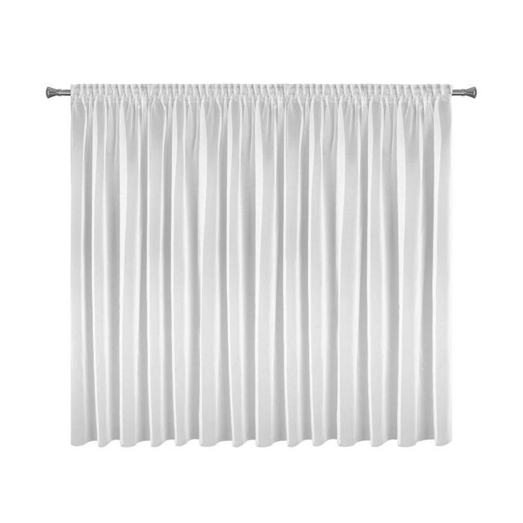 Eurofirany, firana gotowa na taśmie, Esel, 350-150 cm, biały