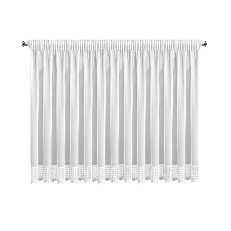 Eurofirany, firana gotowa, na taśmie, Katrina, 150-350 cm, biały