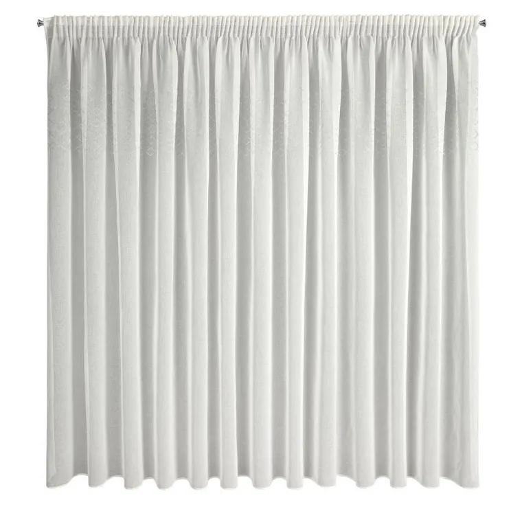 Eurofirany, firana gotowa na taśmie, Kleo, 350-270 cm, biały