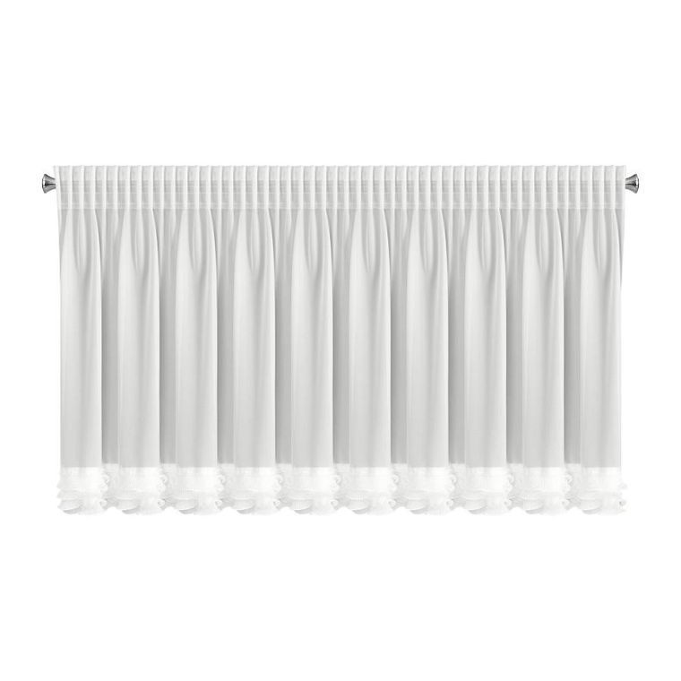 Eurofirany, firana gotowa, na taśmie, Luisa, 80-400 cm, biały